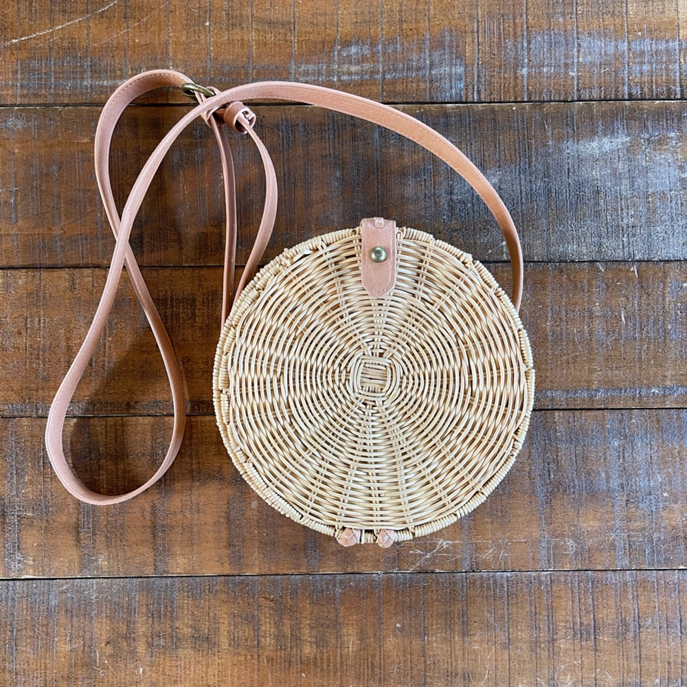 Universal Thread Wicker Basket Crossbody Purse